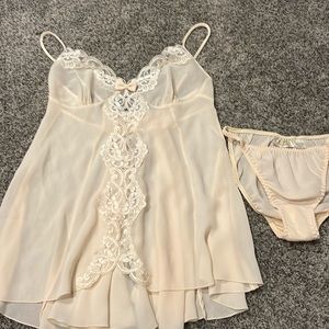 Victoria Secret lingerie with lace.